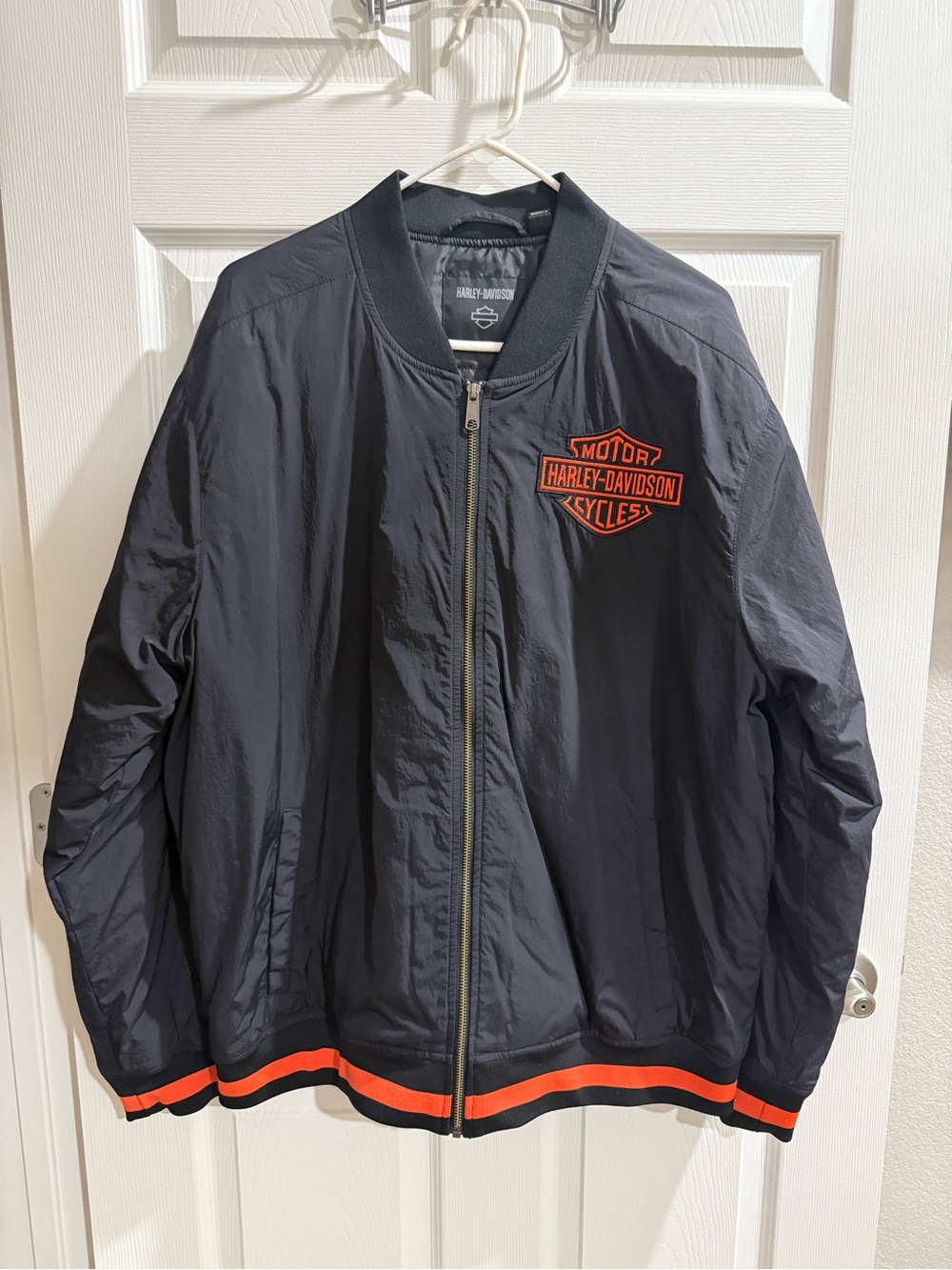 Harley-Davidson Black Jacket with Orange Trim